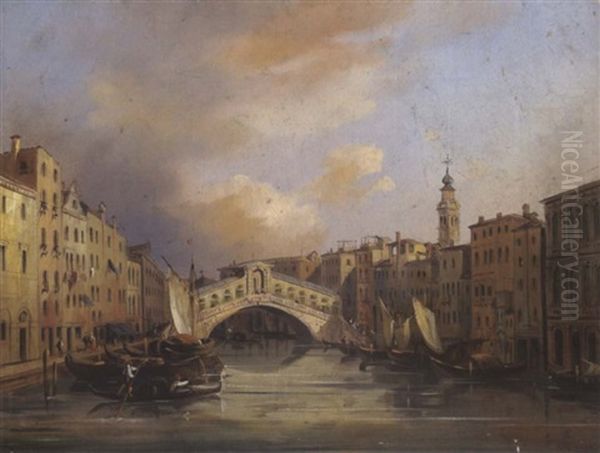 Blick Auf Die Rialto Brucke In Venedig - view 1
