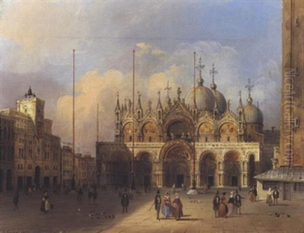 Ansicht Des Markusplatzes In Venedig - view 1