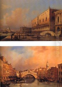 Figures Before The Riva Degli Schiavoni