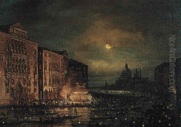 Carnival On The Grand Canal, Venice - view 1
