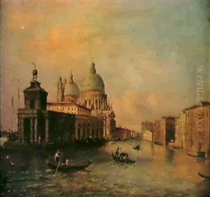 Views Of S. Maria Della Salute And The Piazzetta From The   Grand Canal, Venice