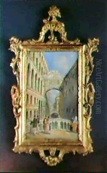 A)veduta Del Rio Della Canoni-ca Dal Ponte Della Paglia B)  Veduta Della Piazzetta Dai Pi-lastri Acritani Al Palazzo Du - view 1