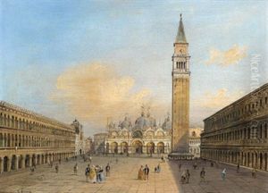 Blick Auf Die Markukskirche,venedig by Carlo Grubas