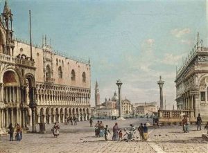 St Mark"s Square Looking Towards San Giorgio Maggiore, Venice by Giovanni Grubas