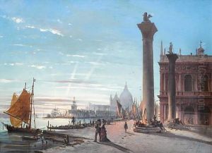 The Piazzetta San Marco With The Basilica Di Santa Maria Della Salute In The Distance