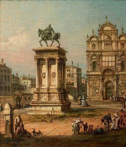 La Statue De Colleone A Venise by Giovanni Grubas