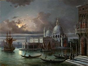 Venedig Im Mondschein by Giovanni Grubas