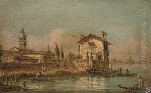 San Michele, With Venice In The Background San Michele, With Venice In The Background