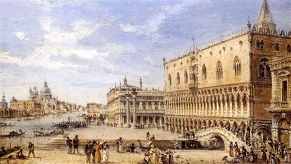 Venezia, La Piazetta (+ Venezia, Riva Degli Schiavoni; 2 Works) - view 1