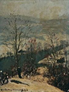 Paysage D'hiver by Charles Baillon-Vincennes