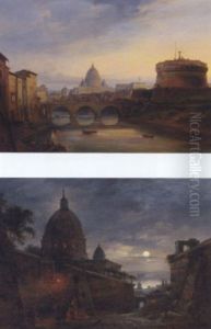 St. Peter's From The Tiber by Giovanni Grubas