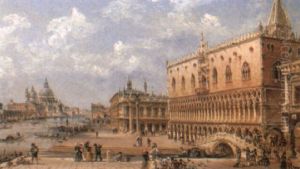 The Doges Palace And Santa Maria Della Salute, Venice The Doges Palace And Santa Maria Della Salute, Venice