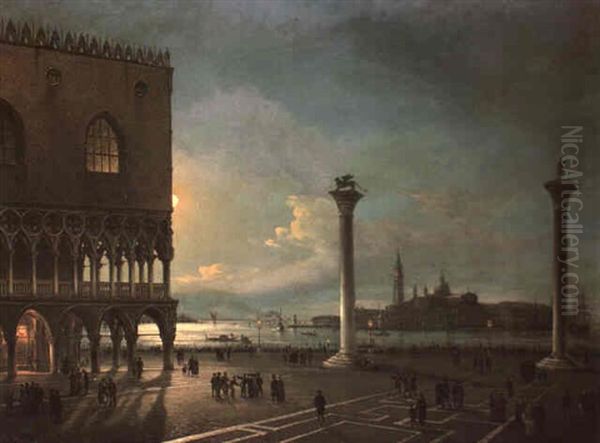 Piazzetta With The Isola Di San Giorgio Maggiore, Venice - view 1