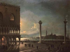 Piazzetta With The Isola Di San Giorgio Maggiore, Venice by Giovanni Grubas