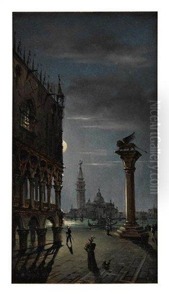 Piazza San Marco By Moonlight, Venice - view 1