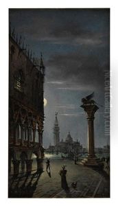 Piazza San Marco By Moonlight, Venice by Marco Grubas