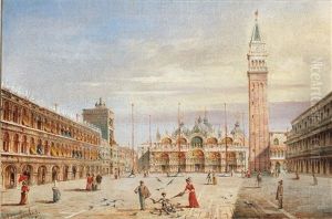 The Piazza San Marco In Venice by Marco Grubas
