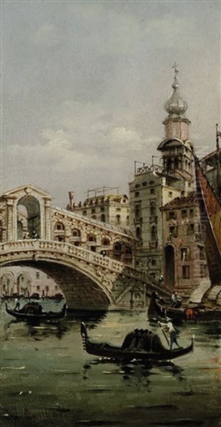 Die Rialtobrucke In Venedig - view 1
