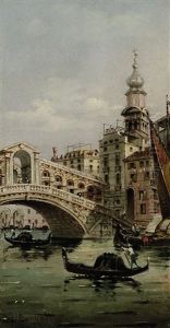 Die Rialtobrucke In Venedig by Marco Grubas