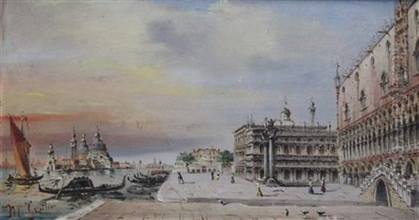 Tourists On The Riva Degli Schiavoni, Venice - view 1