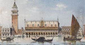 Venedig Mit Dogenpalast Und Kampanile