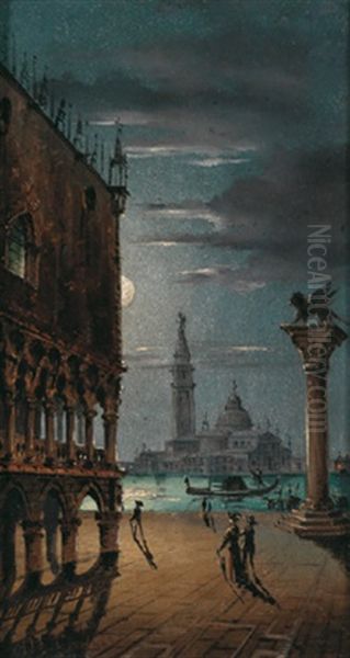 Venedig-blick Von Der Markussaule Auf San Giorgio Maggiore - view 1