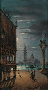 Venedig-blick Von Der Markussaule Auf San Giorgio Maggiore by Marco Grubas