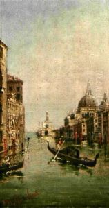 Ansichten Von Venedig Mit Der Kirche Santa Maria Della Salute Ansichten Von Venedig Mit Der Kirche Santa Maria Della Salute