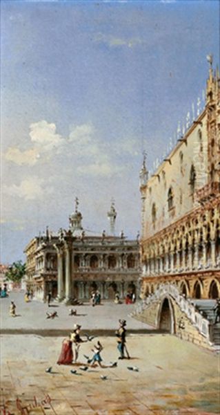 Venedig - Blick Auf Die Piazetta Dei Leoncini - view 1
