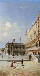 Venedig - Blick Auf Die Piazetta Dei Leoncini by Marco Grubas
