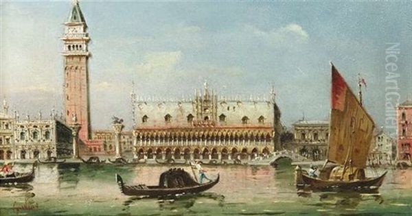 Venedig, Blick Auf Den Dogenpalast Und Die Piazzetta - view 1