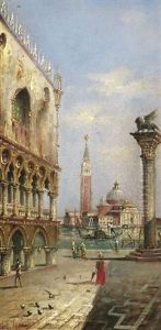 Vor Dem Dogenpalast In Venedig by Marco Grubas