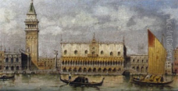 Blick Auf Den Dogenpalast Und Den Campanile - view 1