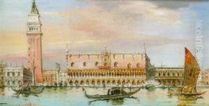 St. Mark's Square And The Doges' Palace, Venice by Marco Grubas