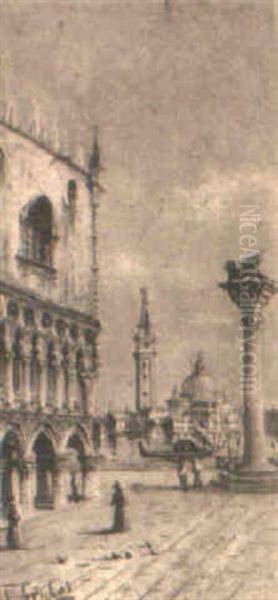 Scorcio Di Piazza San Marco Con Veduta Della Chiesa Della Salute - view 1