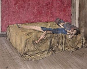 Femme Etendue Sur Un Lit Femme Etendue Sur Un Lit