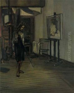 Modele A L'atelier by Francis Gruber