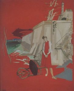 Femme A La Chaise Renversee, Melancolie by Francis Gruber
