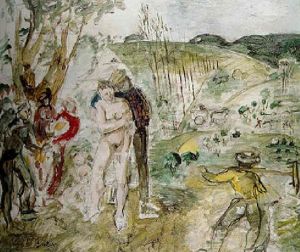 Personnages Au Paysage by Francis Gruber