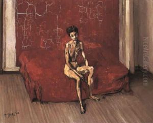 Nu Au Divan Rouge by Francis Gruber