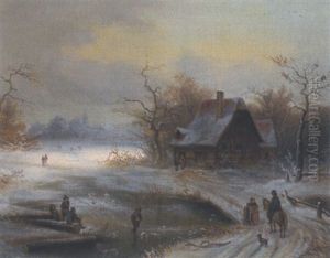 Winterlandschaft by Franz Joseph Gruber
