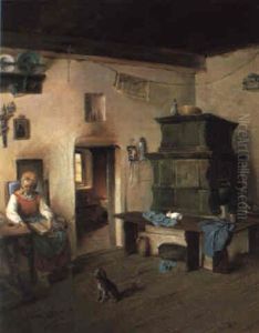 In Der Bauernstube by Franz Joseph Gruber