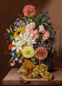 Blumenstillleben by Franz Xaver Gruber