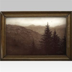 Plaque With Alpine Landscape (framed)