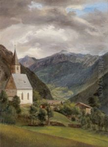 Motiv Aus Sterzing In Sudtirol by Karl Franz Gruber