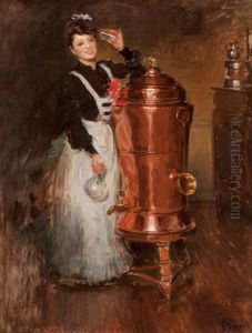 La Buveuse by Jules Alexandre Gruen
