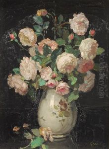 Vase De Fleurs by Jules Alexandre Gruen