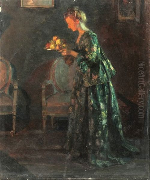 Woman Serving Fruit - view 1