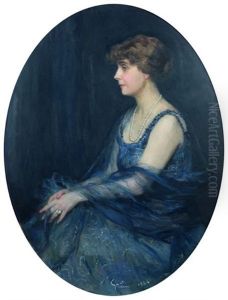 Portrait De Madame Ernest Bertrand by Jules Alexandre Gruen