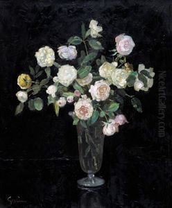 Roses Dans Un Vase by Jules Alexandre Gruen